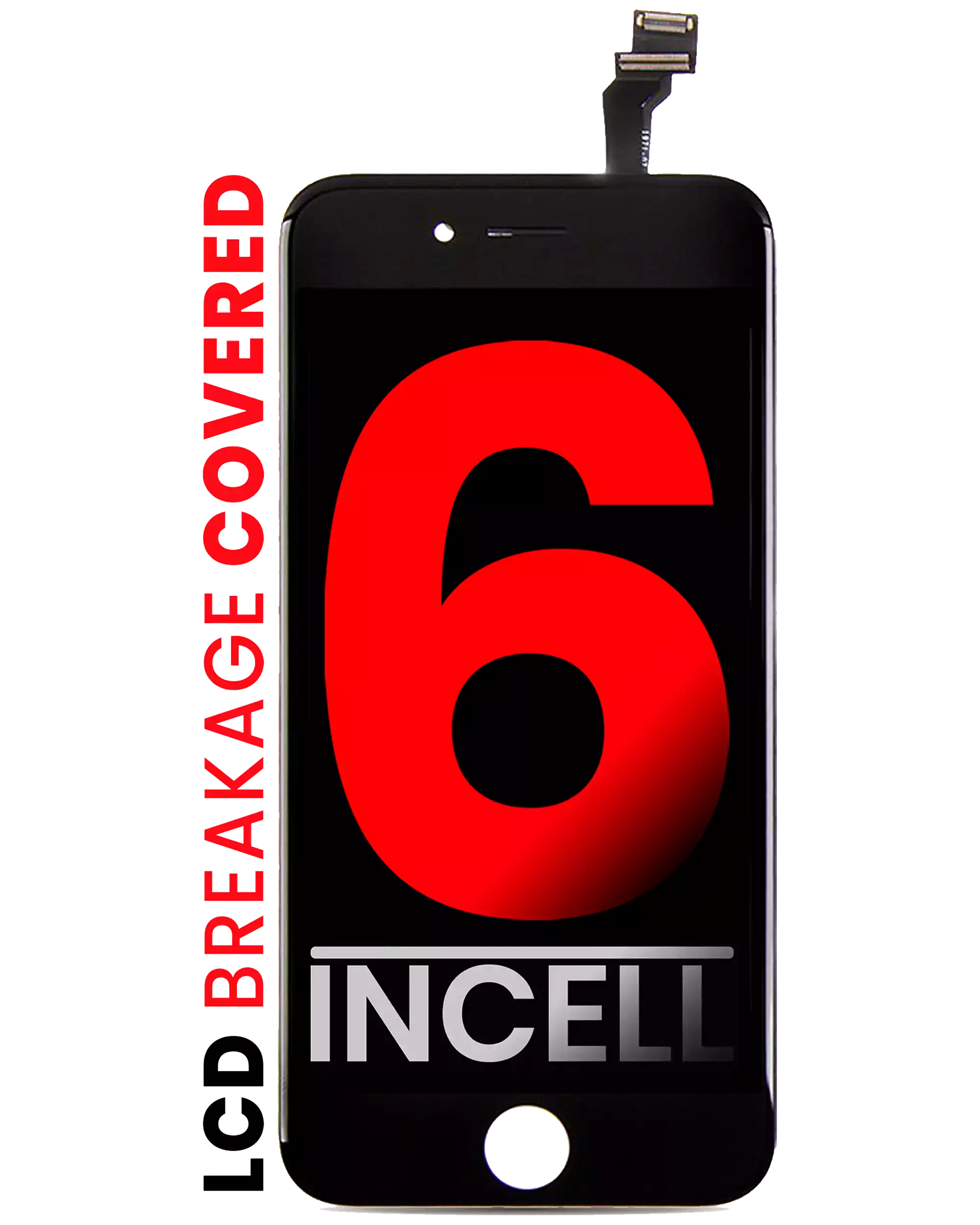 LCD-Baueinheit für iPhone 6 (Aftermarket Pro: XO7 Incell) (Black)