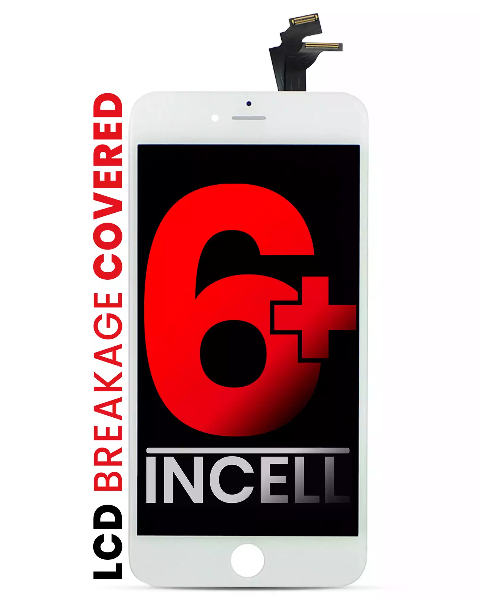 LCD-Display für iPhone 6 Plus (Aftermarket Plus Quality: XO6) (Weiß)