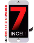 LCD Display with Steel Plate for iPhone 7 (Aftermarket Pro: XO7 Incell) (White)