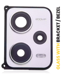 Rear Camera Lens with Holder for Xiaomi Redmi Note 12 Pro Plus (Arctic White)