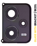 Kameralinse hinten mit Halterung für Xiaomi Redmi Note 12 Pro Plus Schwarz