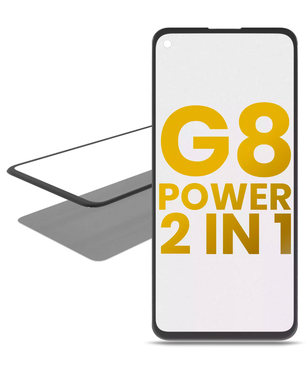 2-in-1 Front Glass with Pre-installed OCA for Motorola Moto G8 Power (XT2041 / 2020)