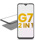 2 in 1 Frontglas mit vorinstallierter OCA für Motorola Moto G7 (XT1962 / 2019)