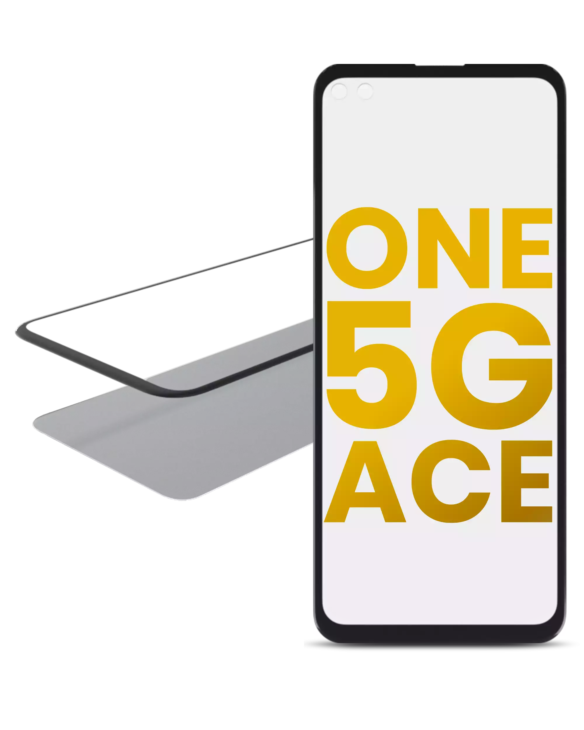 2-in-1 Front Glass with Pre-installed OCA for Motorola One 5G Ace (XT2113-1/2 / 2021)