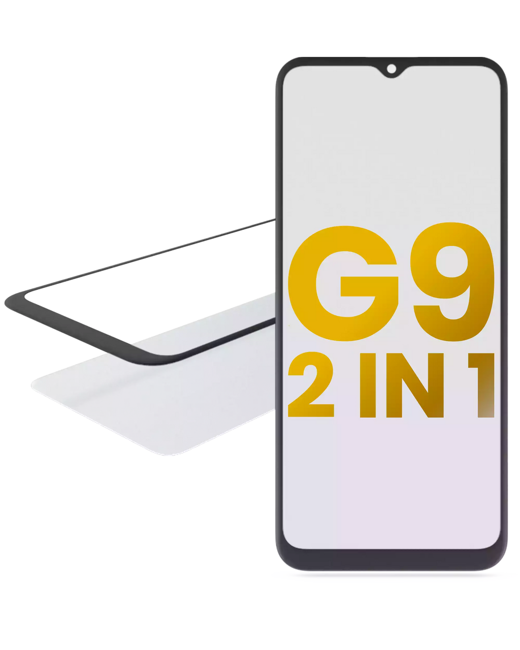 2-in-1 Front Glass with Pre-installed OCA for Motorola Moto G9 (2020)