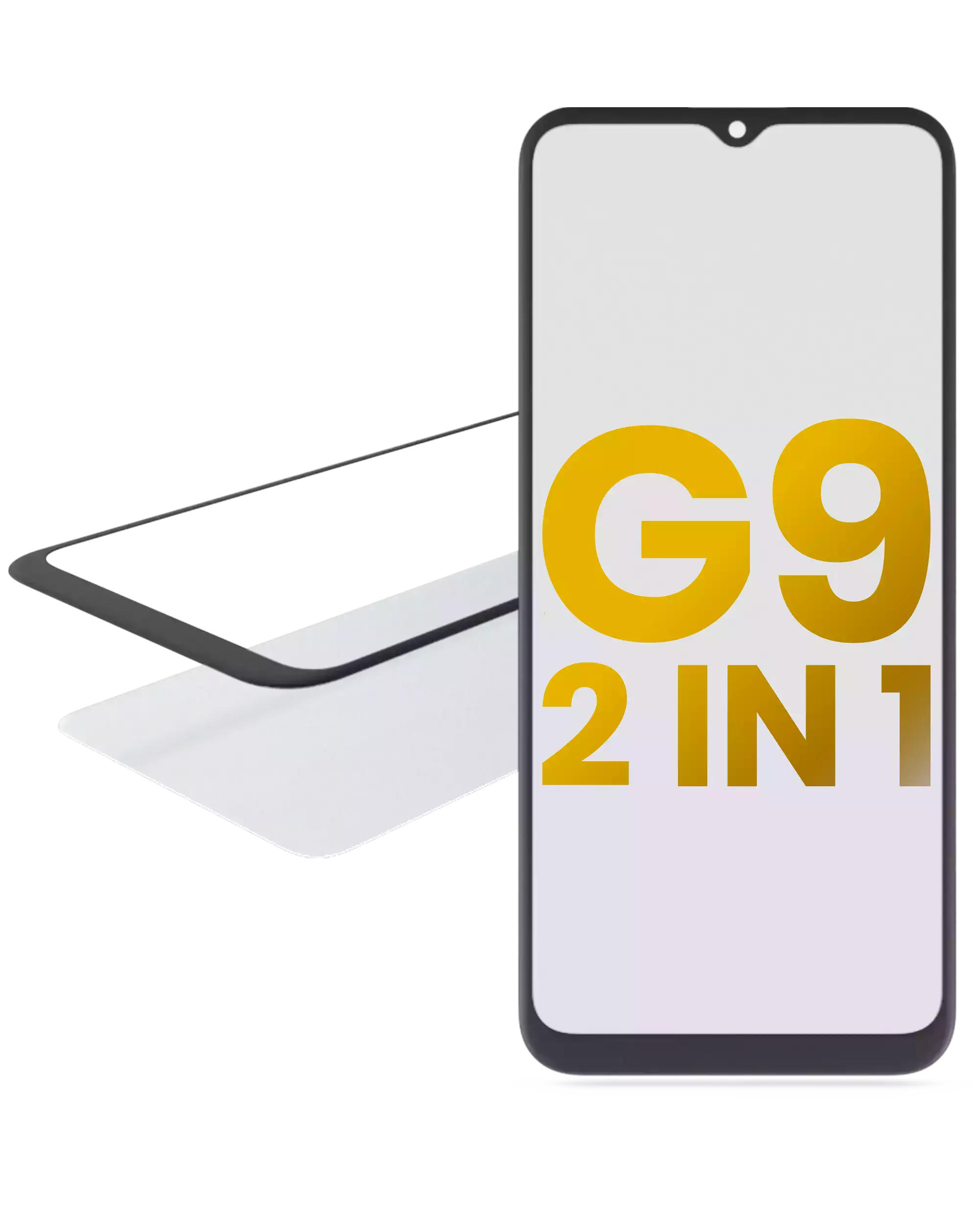 2-in-1 Front Glass with Pre-installed OCA for Motorola Moto G9 (2020)