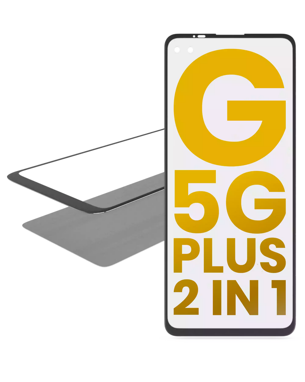 2 in 1 Front Glass with Pre-installed OCA for Motorola Moto G 5G Plus (XT2075 / 2020)