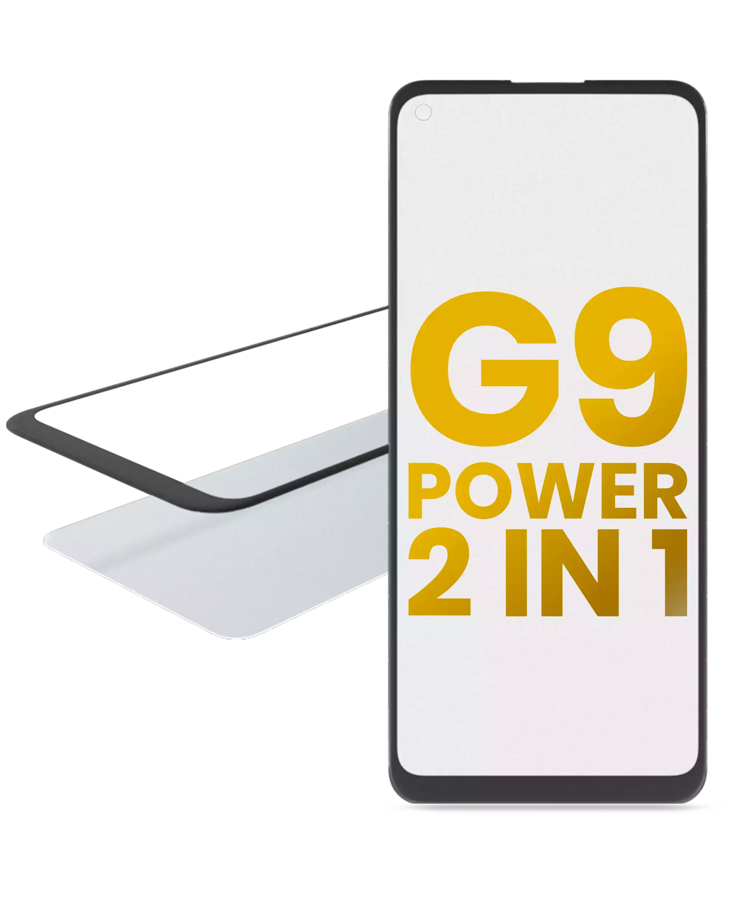 2-in-1 Front Glass with Pre-installed OCA for Motorola Moto G9 Power (XT2091 / 2020)