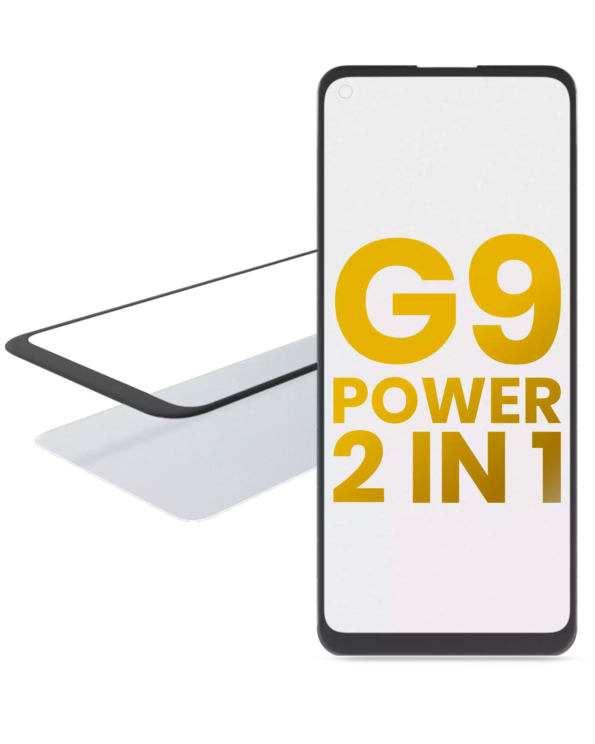 2-in-1 Front Glass with Pre-installed OCA for Motorola Moto G9 Power (XT2091 / 2020)