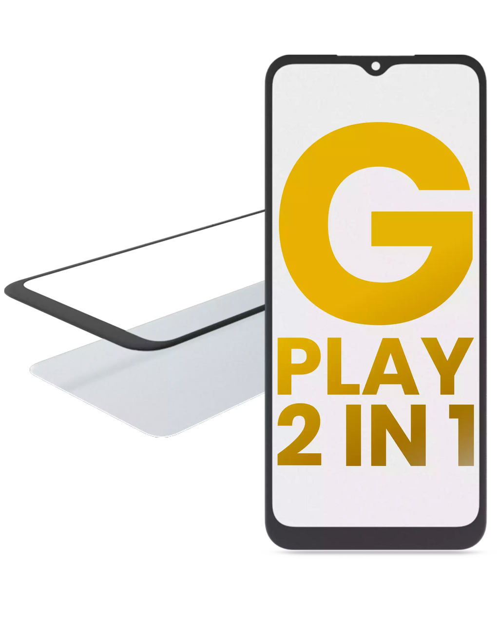 2-in-1 Front Glass with Pre-installed OCA for Motorola Moto G Play (XT2093 / 2021)