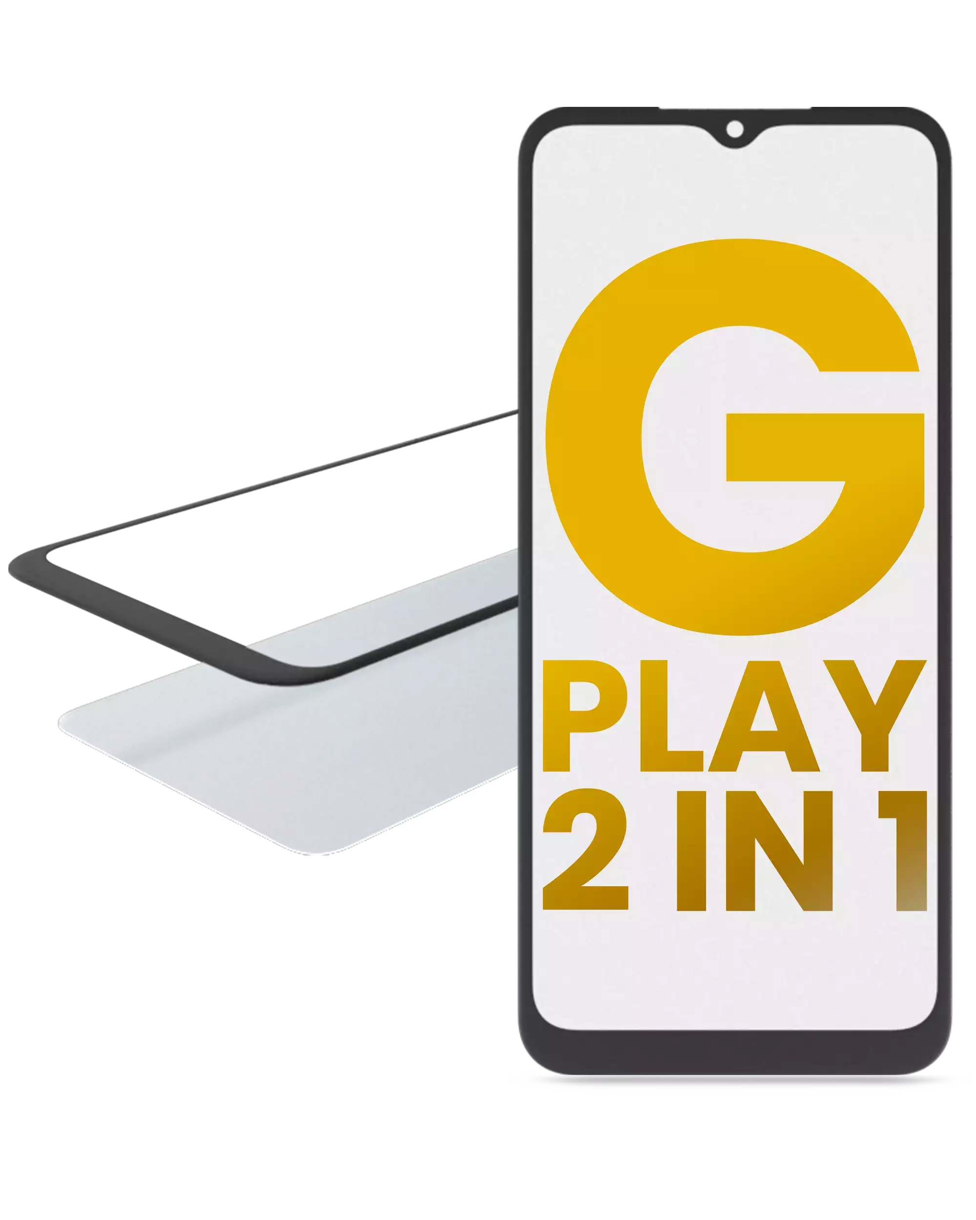 2-in-1 Front Glass with Pre-installed OCA for Motorola Moto G Play (XT2093 / 2021)