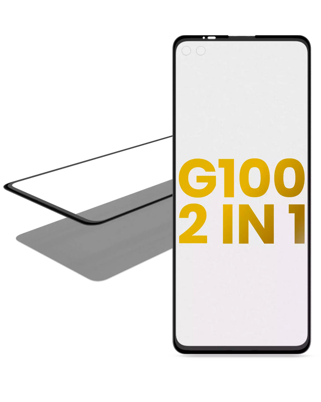 2-in-1 Front Glass with Pre-Installed OCA for Motorola Moto G100 (XT2125-4 / 2021)