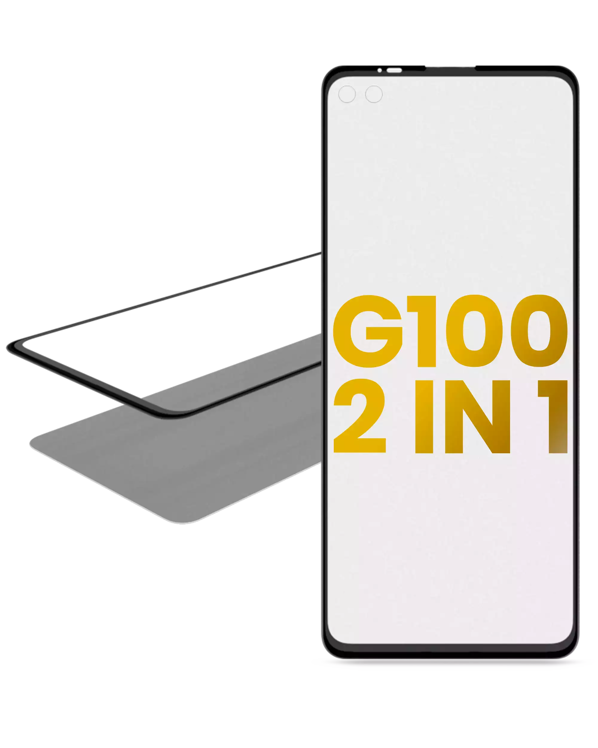 2-in-1 Front Glass with Pre-Installed OCA for Motorola Moto G100 (XT2125-4 / 2021)