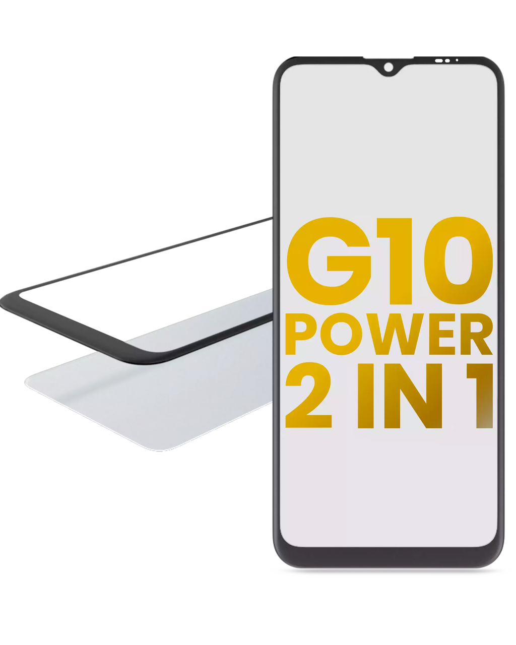 2-in-1 Front Glass with Pre-installed OCA for Motorola Moto G10 Power (XT2127-4 / 2021)