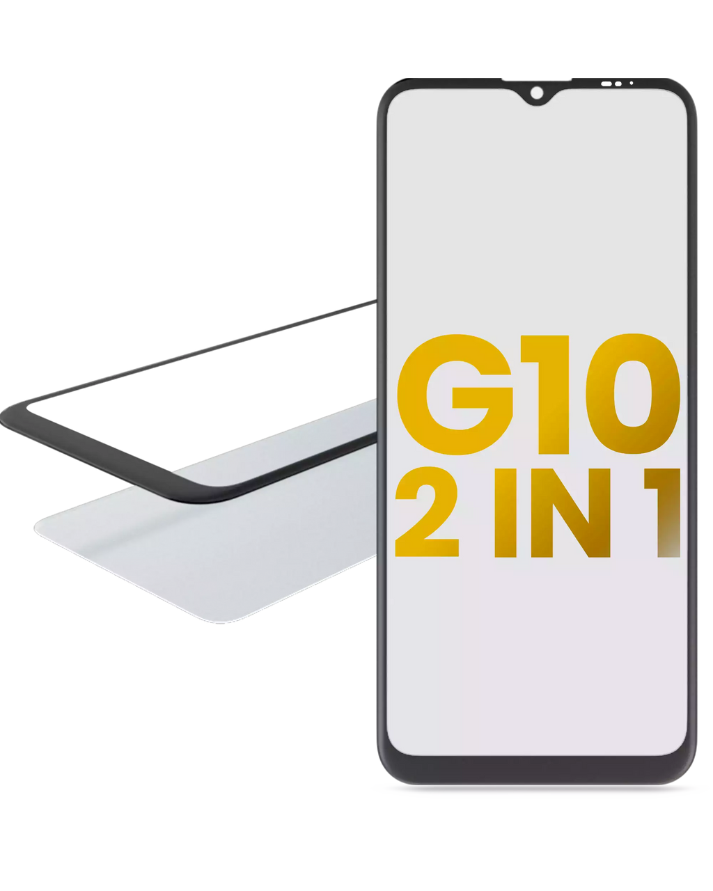 2 in 1 Frontglas mit OCA für Moto G10 - Alle Farben, Qualität A