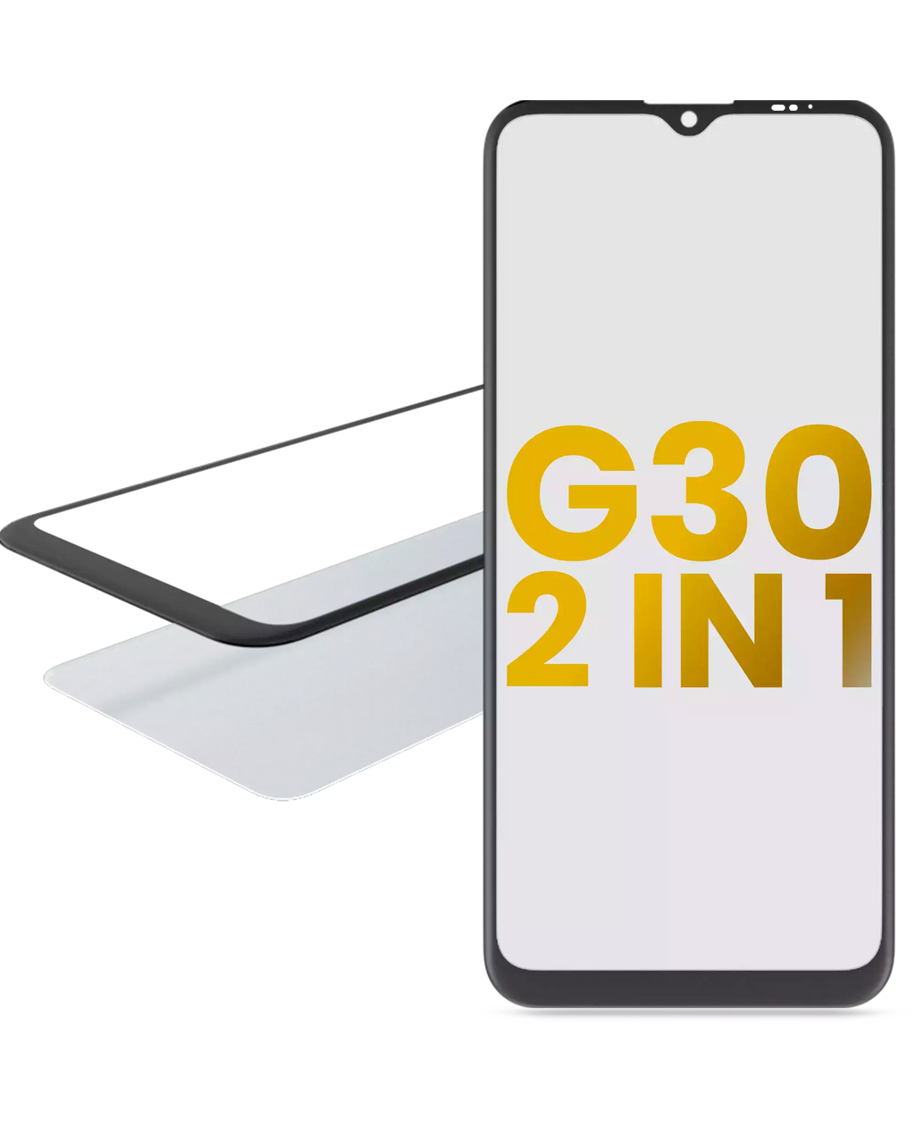 2-in-1 Front Glass with Pre-installed OCA for Motorola Moto G30 (XT2129 / 2021)
