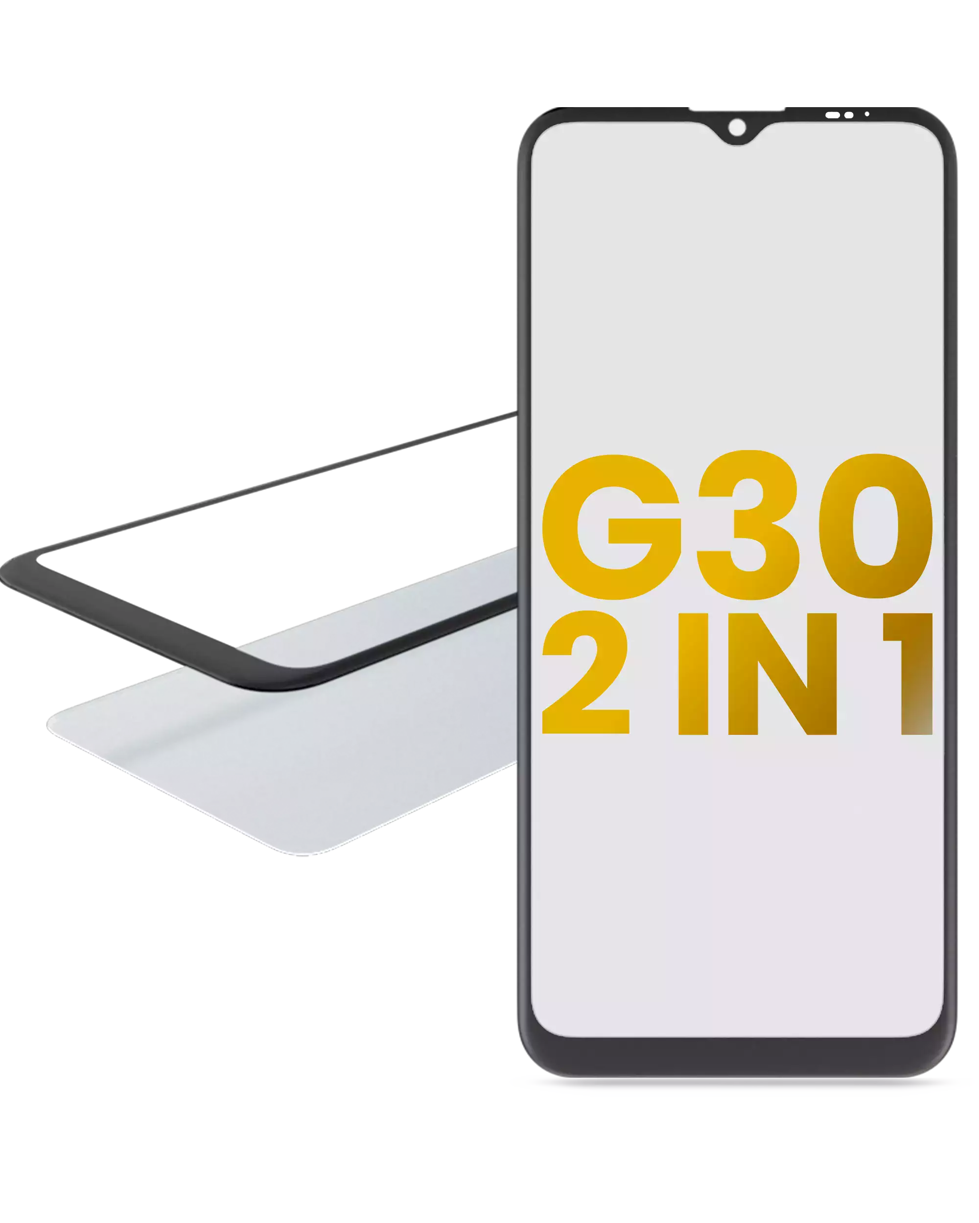 2-in-1 Front Glass with Pre-installed OCA for Motorola Moto G30 (XT2129 / 2021)