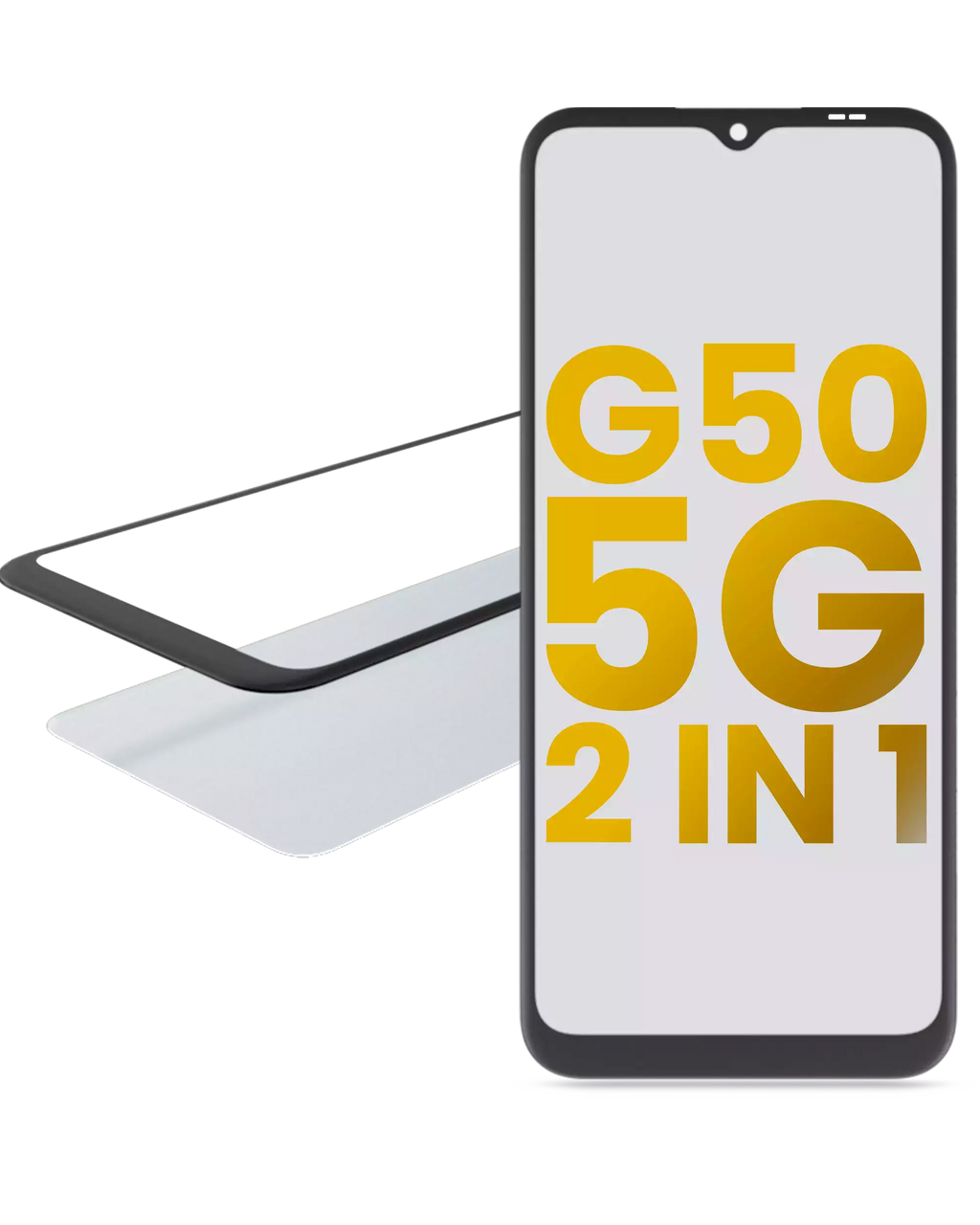 2-in-1 Front Glass with pre-installed OCA for Motorola Moto G50 5G (XT2149-1 / 2021)