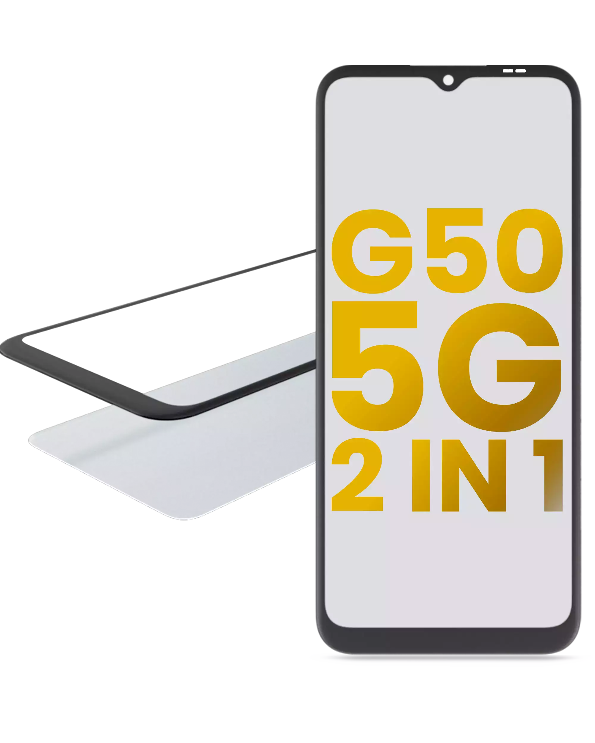 2-in-1 Front Glass with pre-installed OCA for Motorola Moto G50 5G (XT2149-1 / 2021)