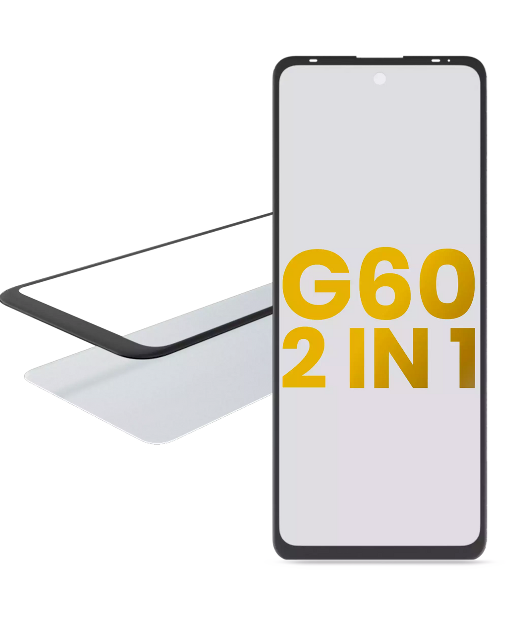 2-in-1 Front Glass with Pre-attached OCA for Motorola Moto G60 (XT2135 / 2021)