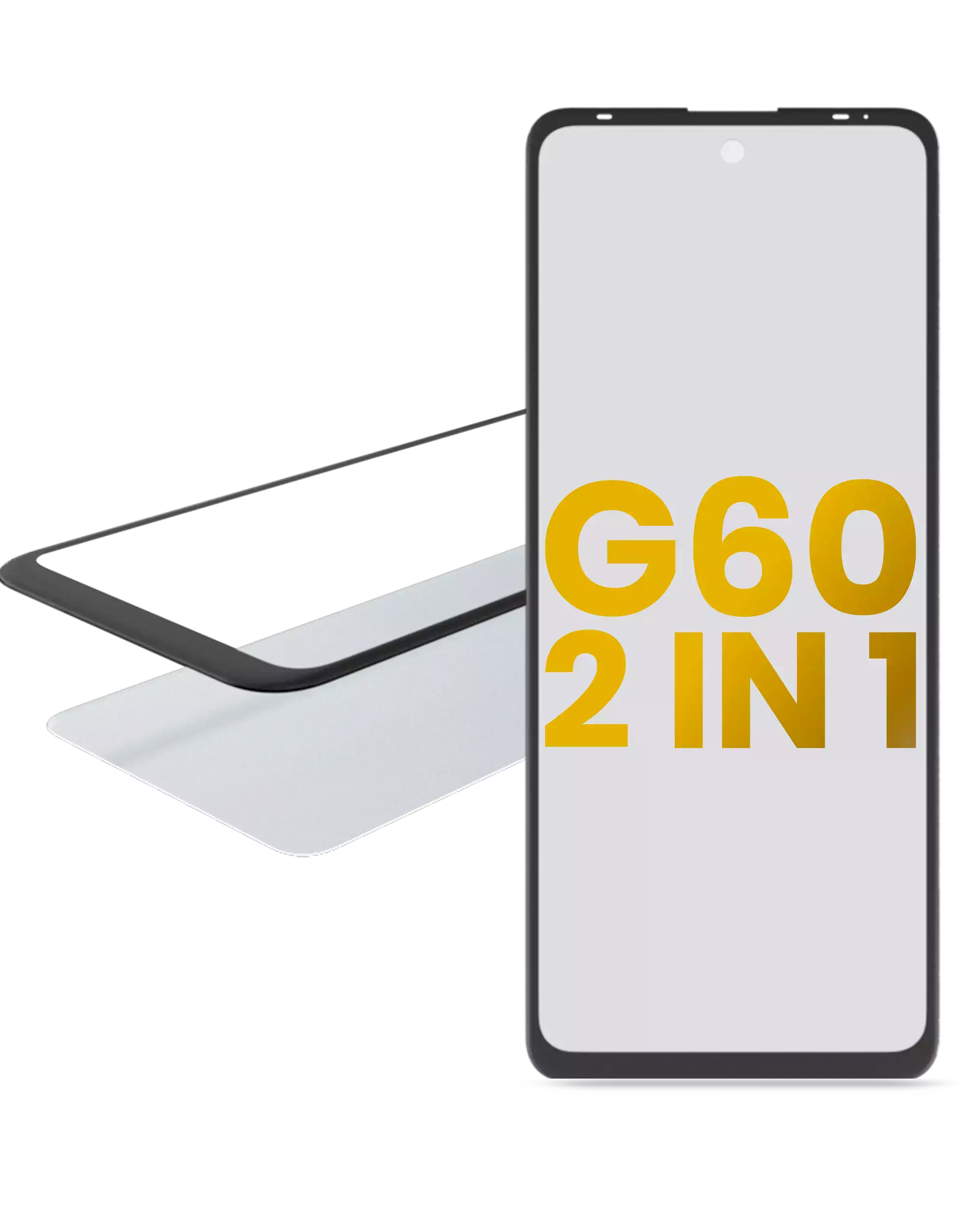 2-in-1 Front Glass with Pre-attached OCA for Motorola Moto G60 (XT2135 / 2021)
