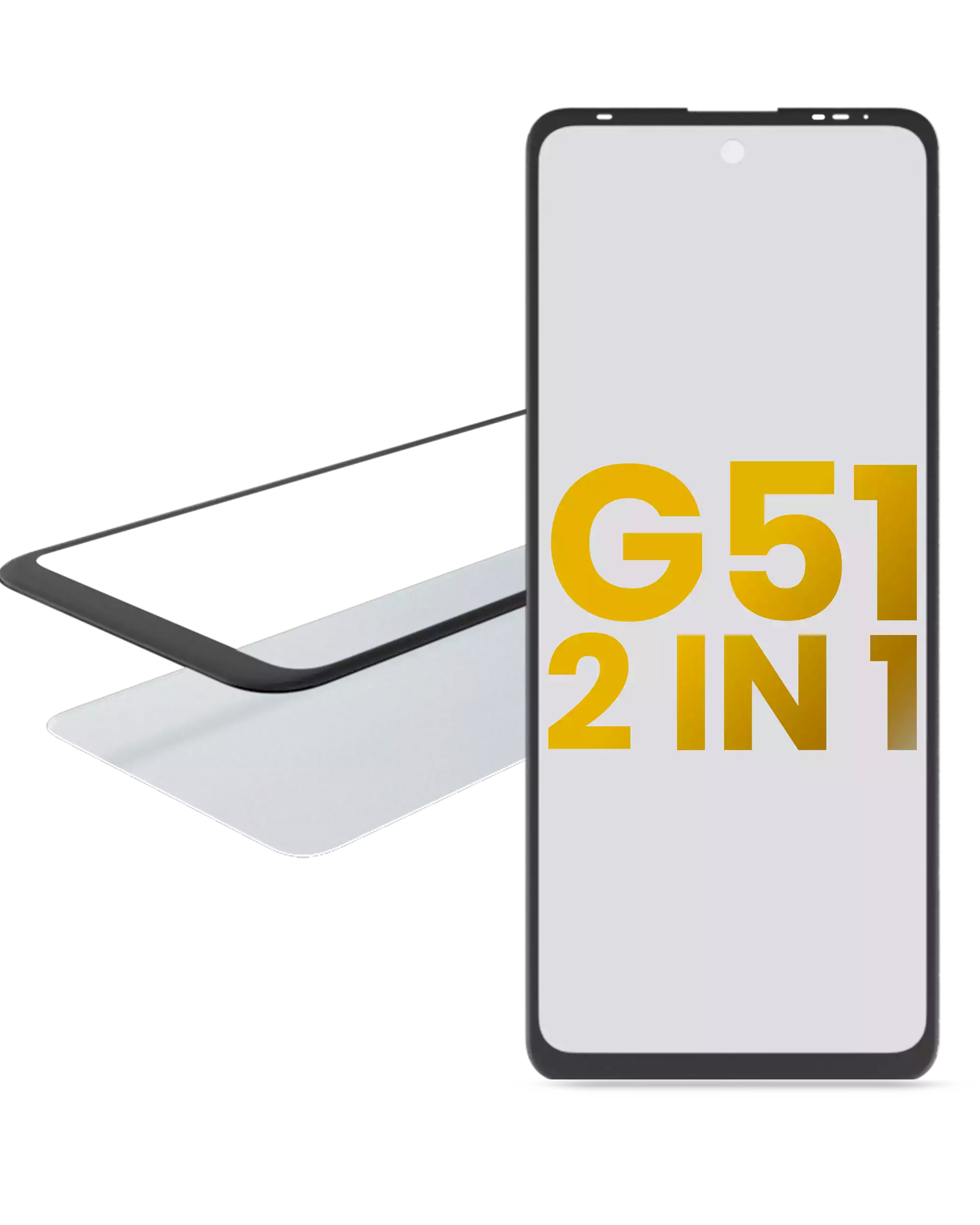2-in-1 Front Glass with Pre-Installed OCA for Motorola Moto G51 5G (XT2171 / 2021)