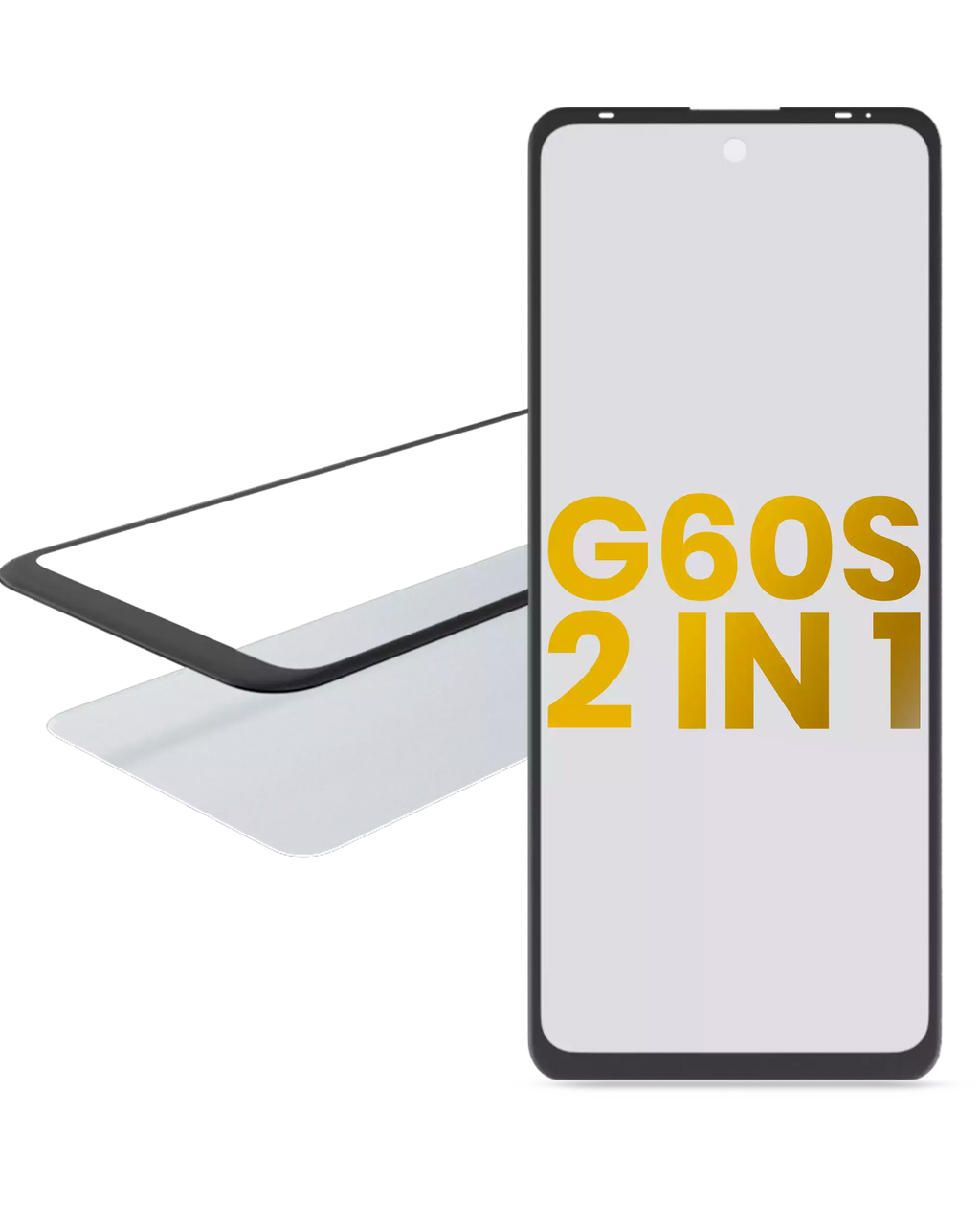 2-in-1 Front Glass with pre-installed OCA for Motorola Moto G60S (XT2133 / 2021)