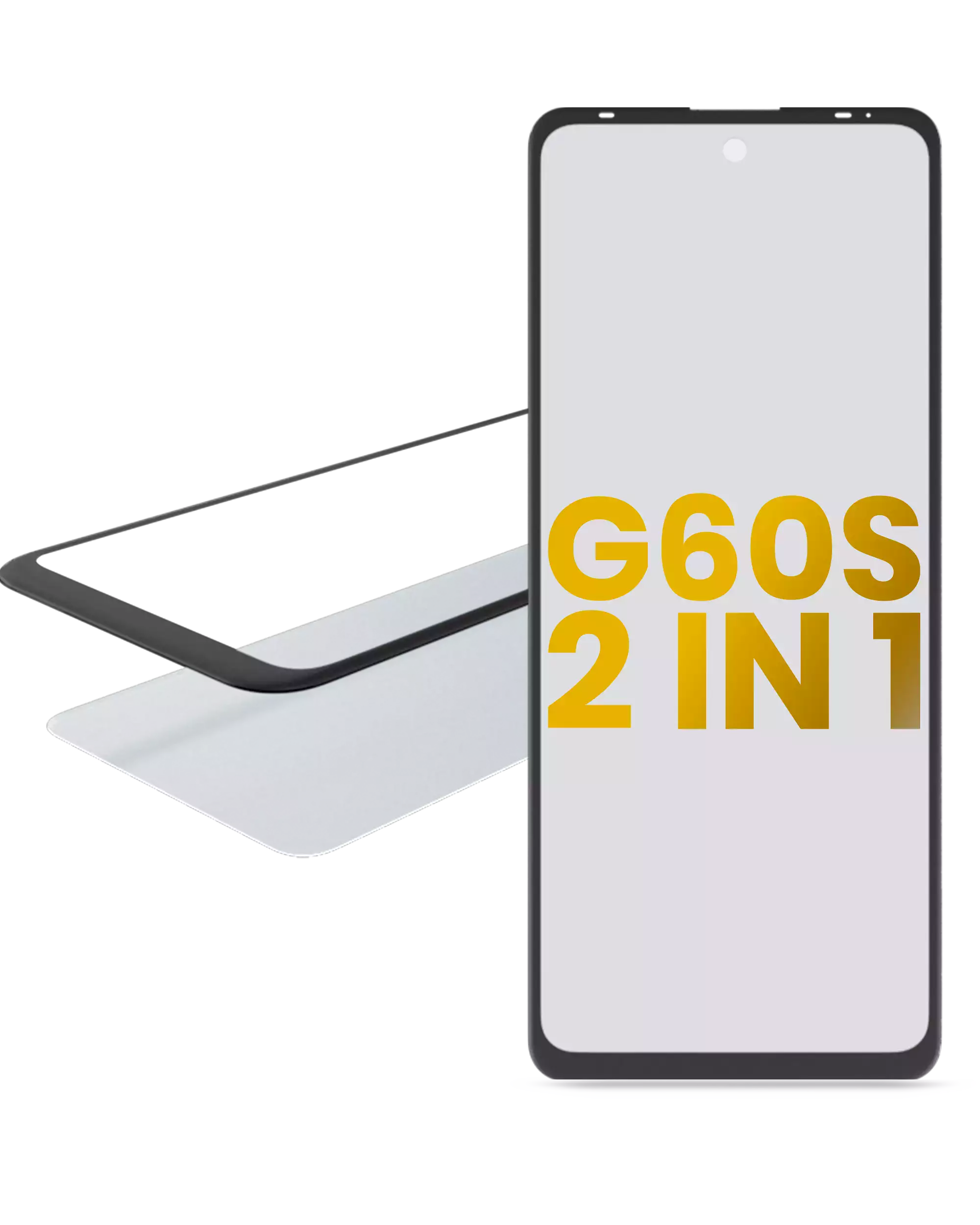 2-in-1 Front Glass with pre-installed OCA for Motorola Moto G60S (XT2133 / 2021)
