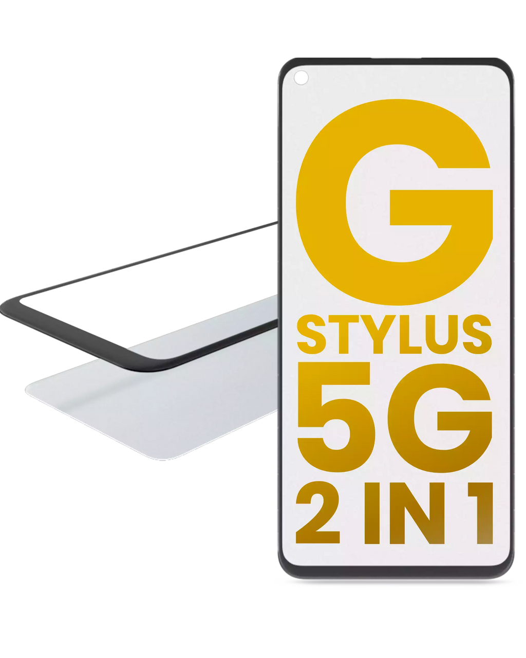2in1 Frontglas mit vorinstallierter OCA für Moto G Stylus 5G (2021) Qualität A