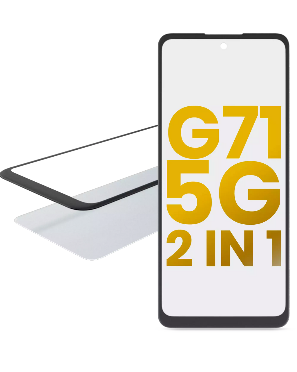 2-in-1 Front Glass with Pre-installed OCA for Motorola Moto G71 5G (XT2169 / 2022)