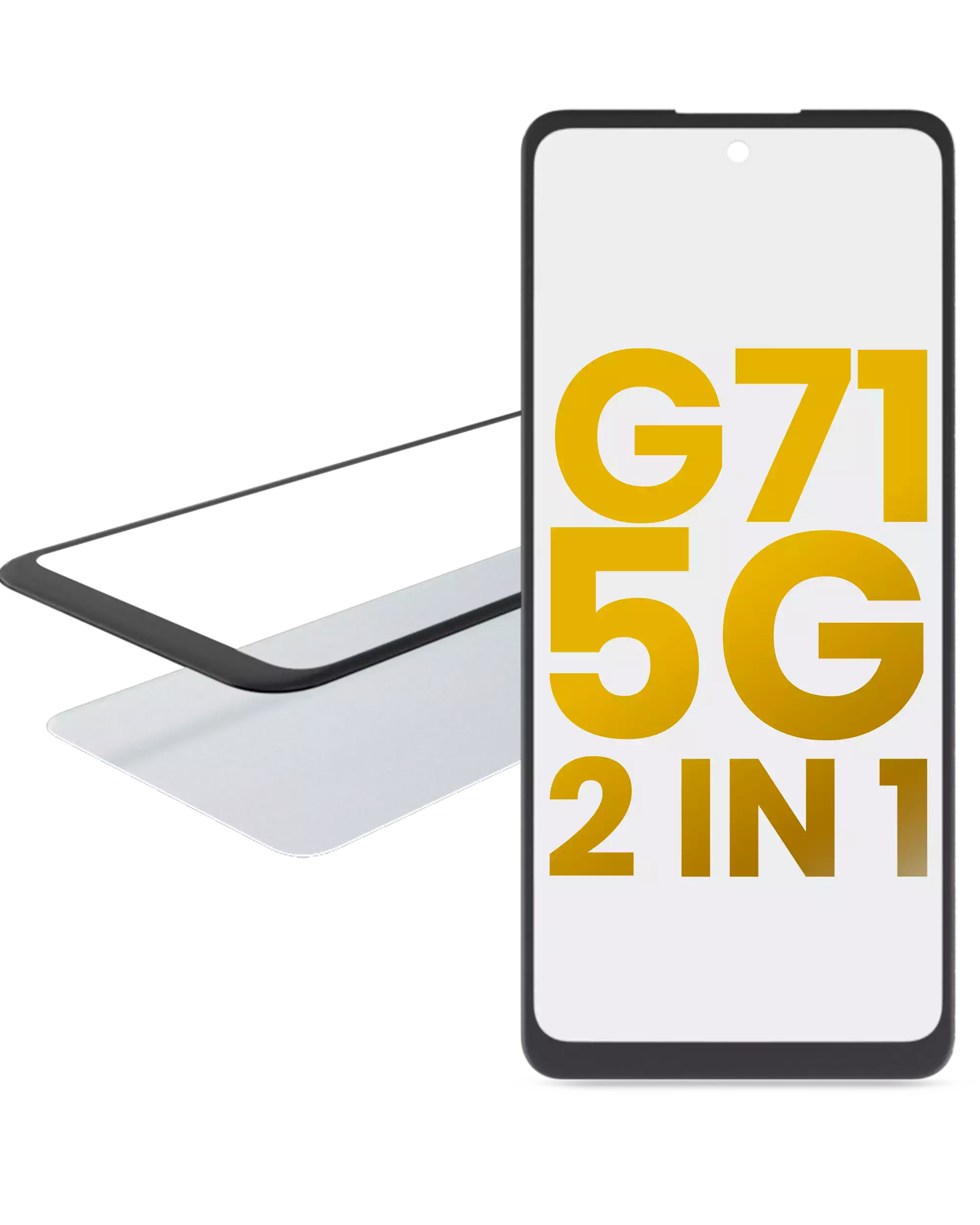 2-in-1 Front Glass with Pre-installed OCA for Motorola Moto G71 5G (XT2169 / 2022)