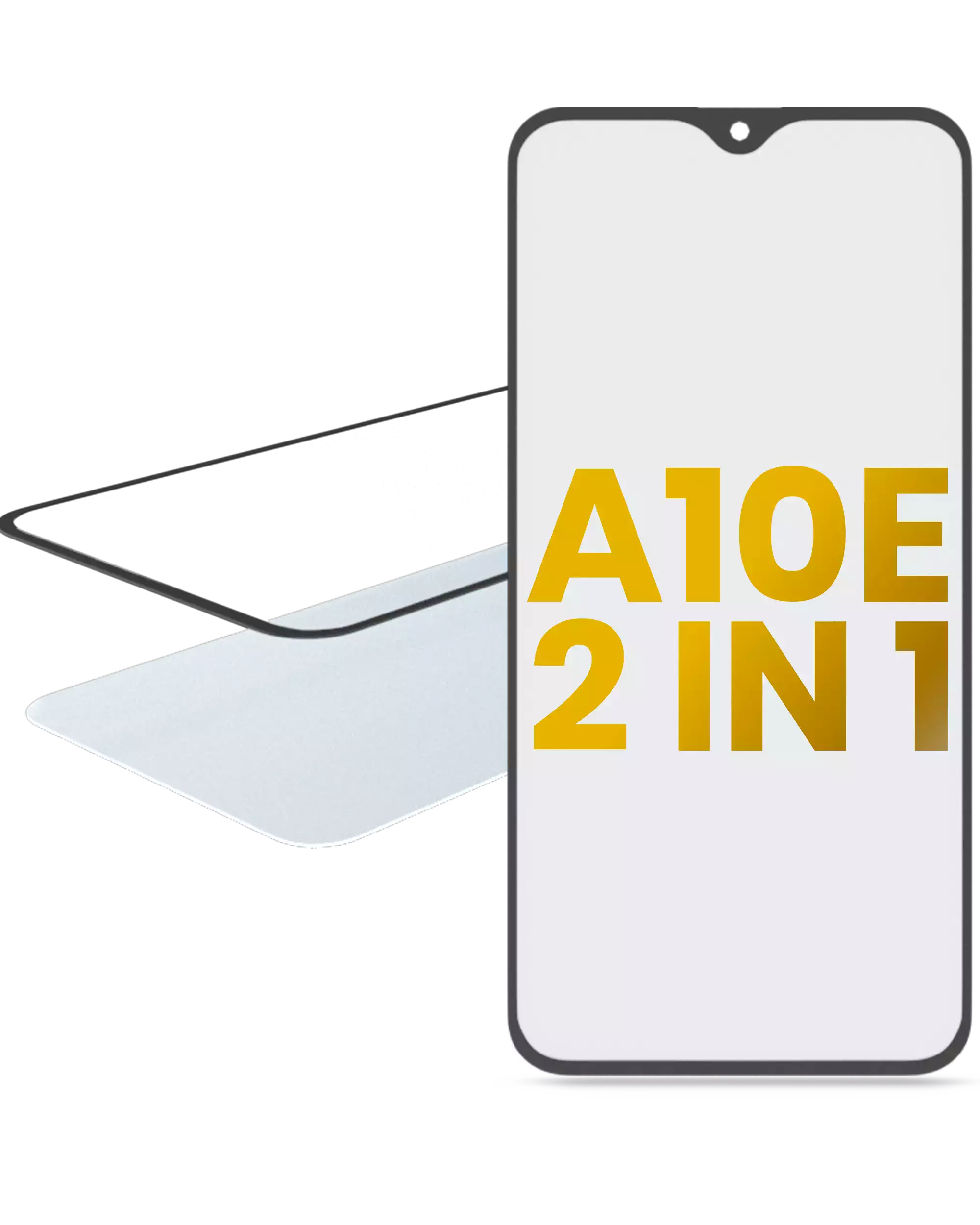 2 in 1 Frontglas mit vorinstalliertem OCA für Samsung Galaxy A10E (A102 / 2019)