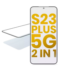 2 in 1 Frontglas mit vorinstallierter OCA für Samsung Galaxy S23 Plus 5G