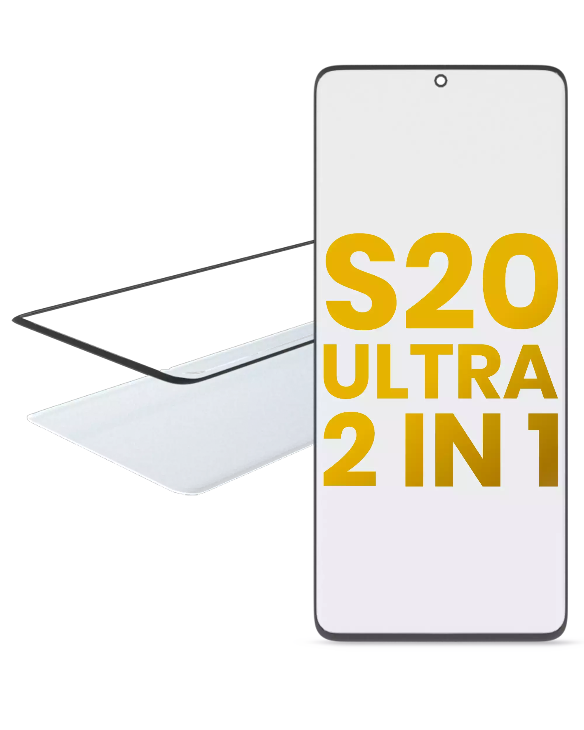 2-in-1 Front Glass with Pre-installed OCA for Samsung Galaxy S20 Ultra
