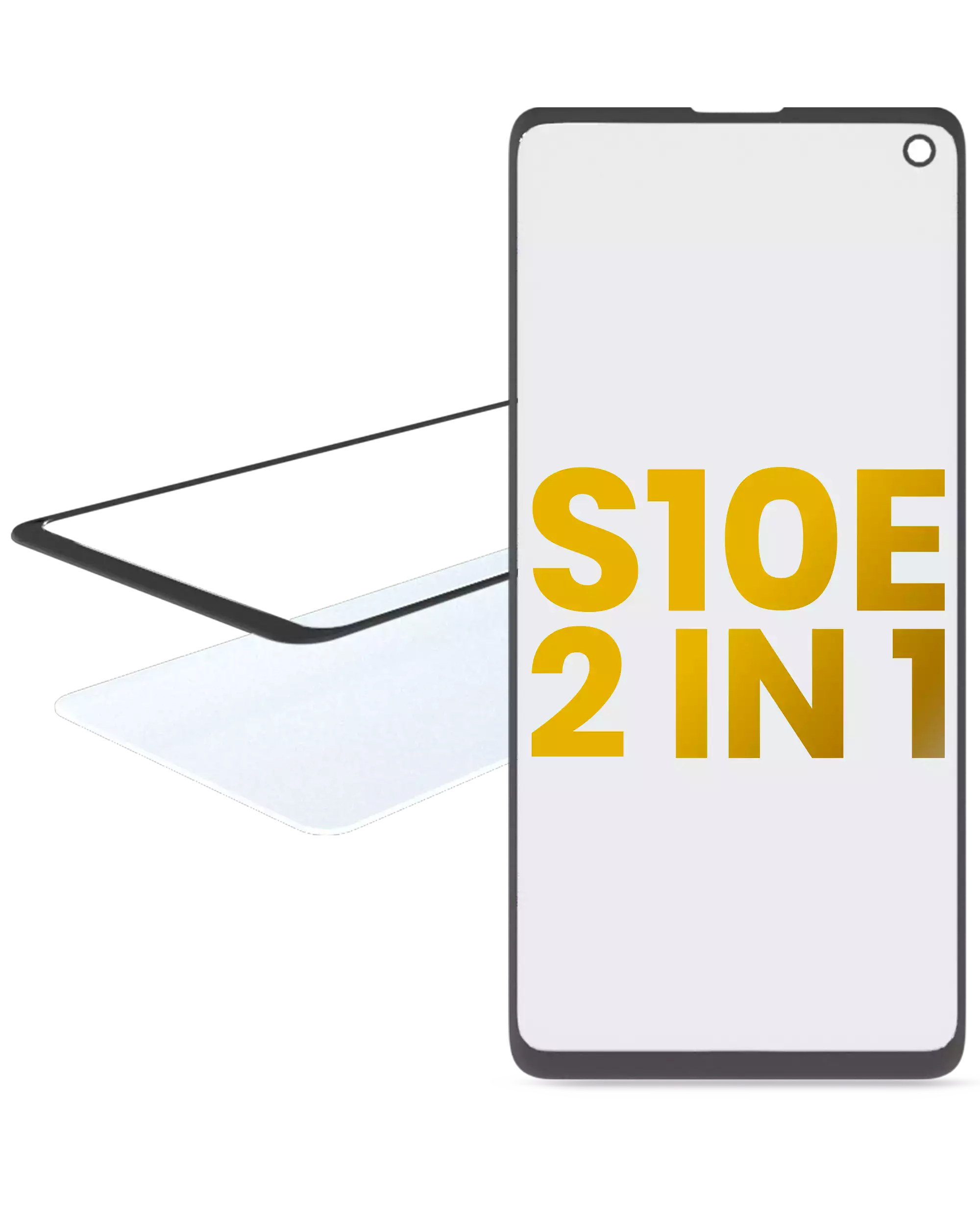 2 in 1 Frontglas mit vorinstalliertem OCA für Samsung Galaxy S10E