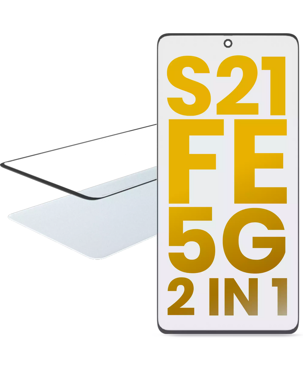 2 in 1 Front Glass with Pre-installed OCA for Samsung Galaxy S21 FE 5G