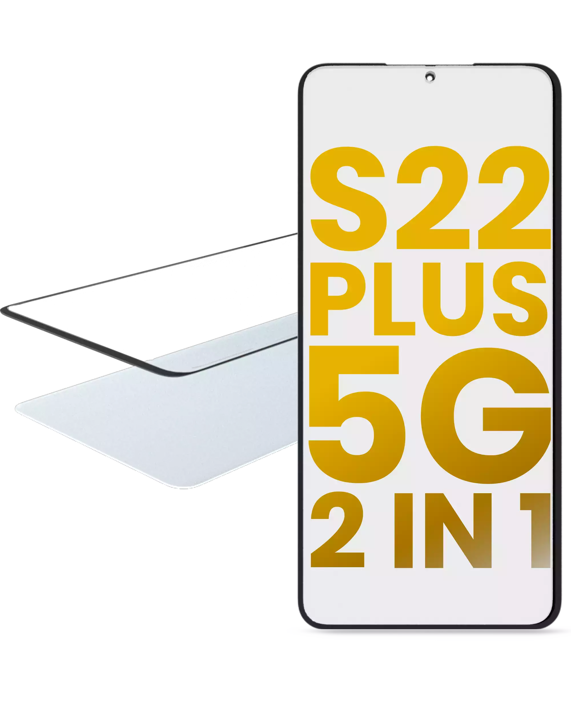 2 in 1 Frontglas mit OCA vorinstalliert für Samsung Galaxy S22 Plus 5G