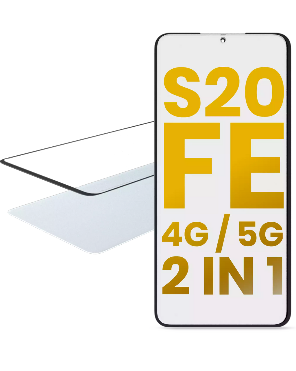 2-in-1 Front Glass with Pre-installed OCA for Samsung Galaxy S20 FE 4G / 5G