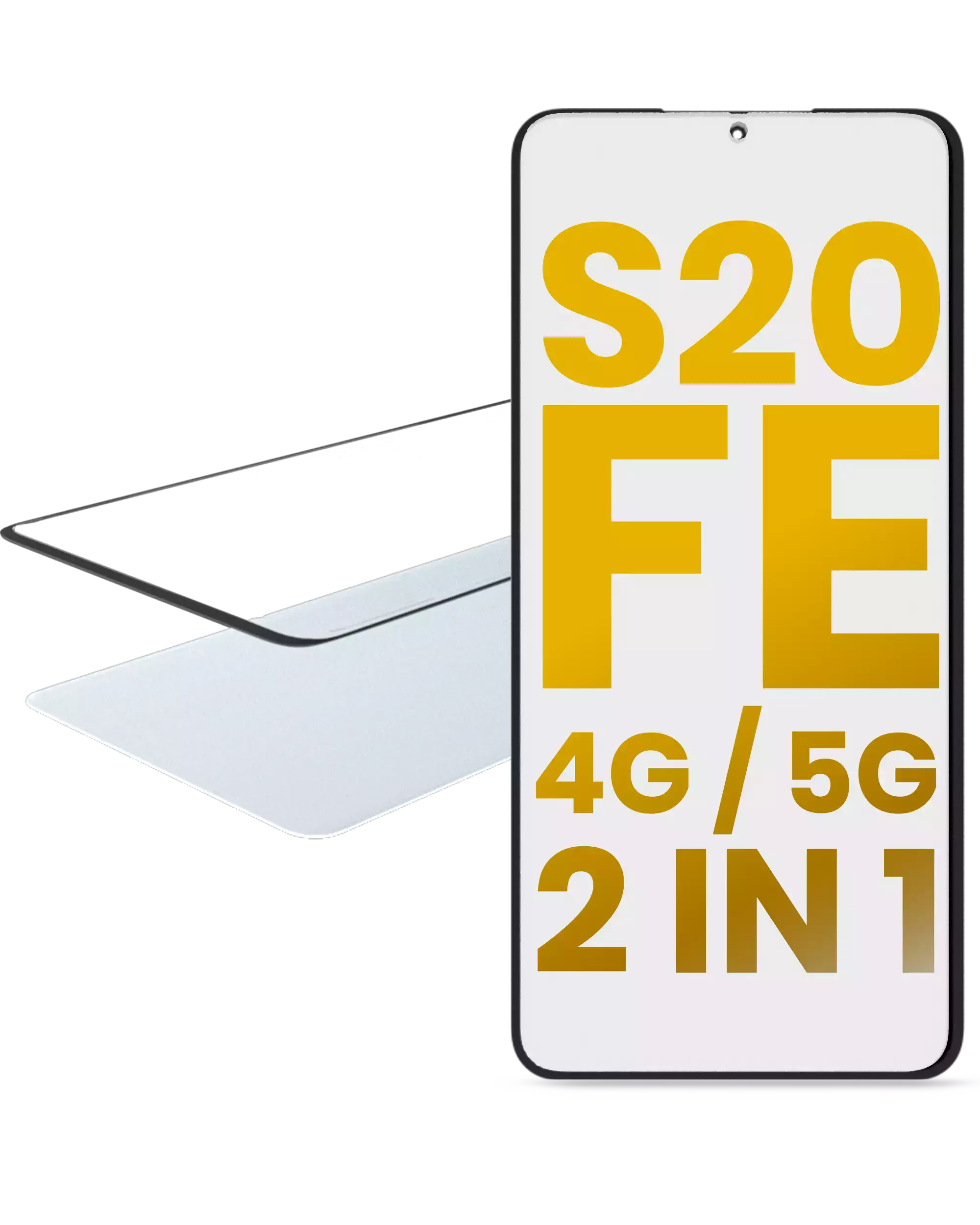 2-in-1 Frontglas mit vorinstalliertem OCA für Samsung Galaxy S20 FE 4G / 5G