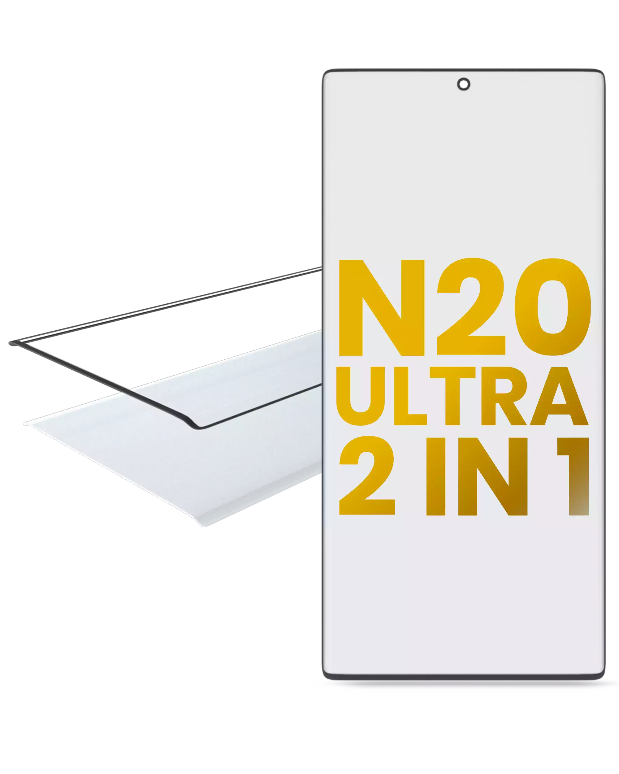 2-in-1 Frontglas mit vorinstallierter OCA für Samsung Galaxy Note 20 Ultra