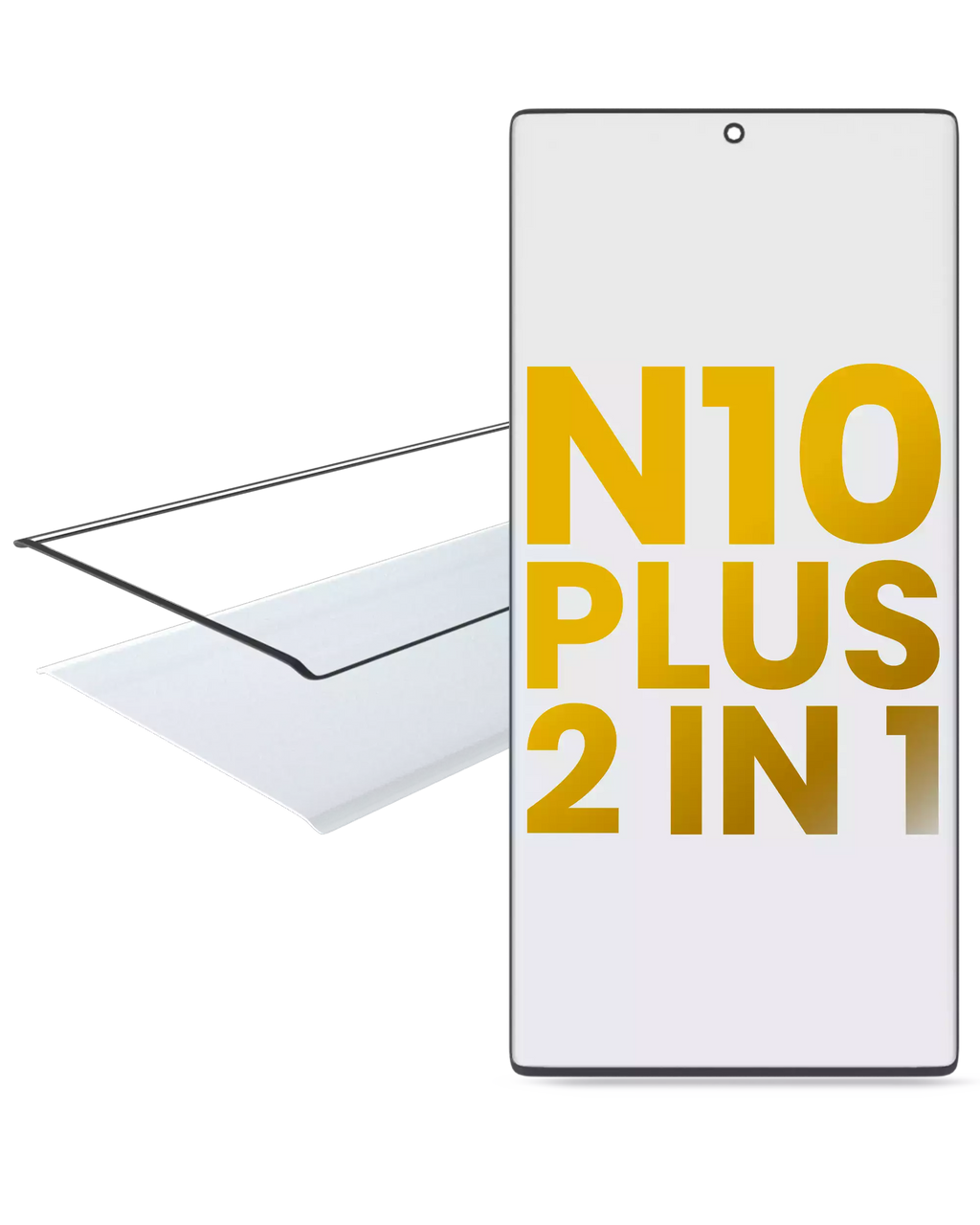 2-in-1 Front Glass with Pre-installed OCA for Samsung Galaxy Note 10 Plus