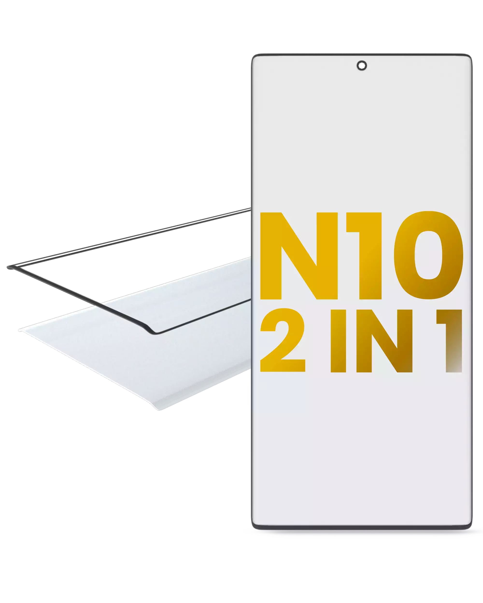 2-in-1 Frontglas mit vorinstalliertem OCA für Samsung Galaxy Note 10