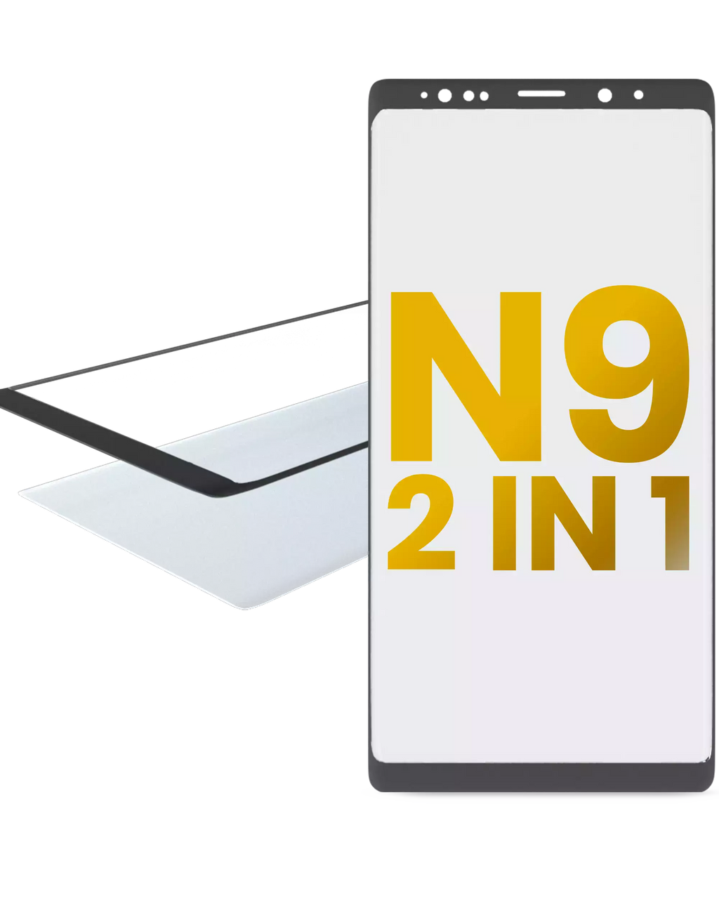 2-in-1 Front Glass with Pre-installed OCA for Samsung Galaxy Note 9