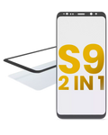 2 in 1 Frontglas mit vorinstallierter OCA für Samsung Galaxy S9