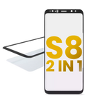 2-in-1 Frontglas mit vorinstalliertem OCA für Samsung Galaxy S8