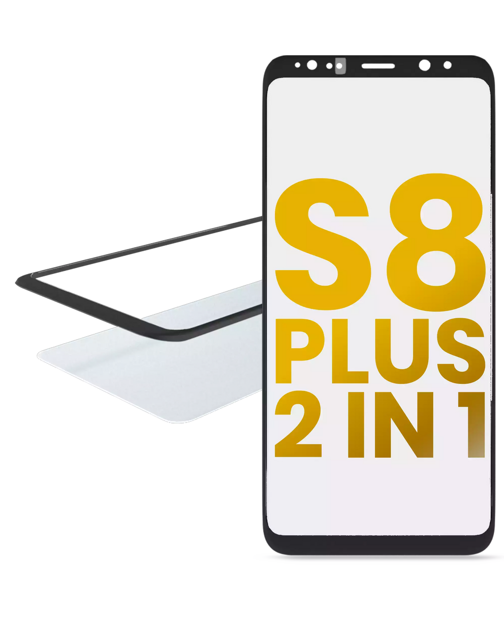 2-in-1 Front Glass with Pre-Installed OCA for Samsung Galaxy S8 Plus