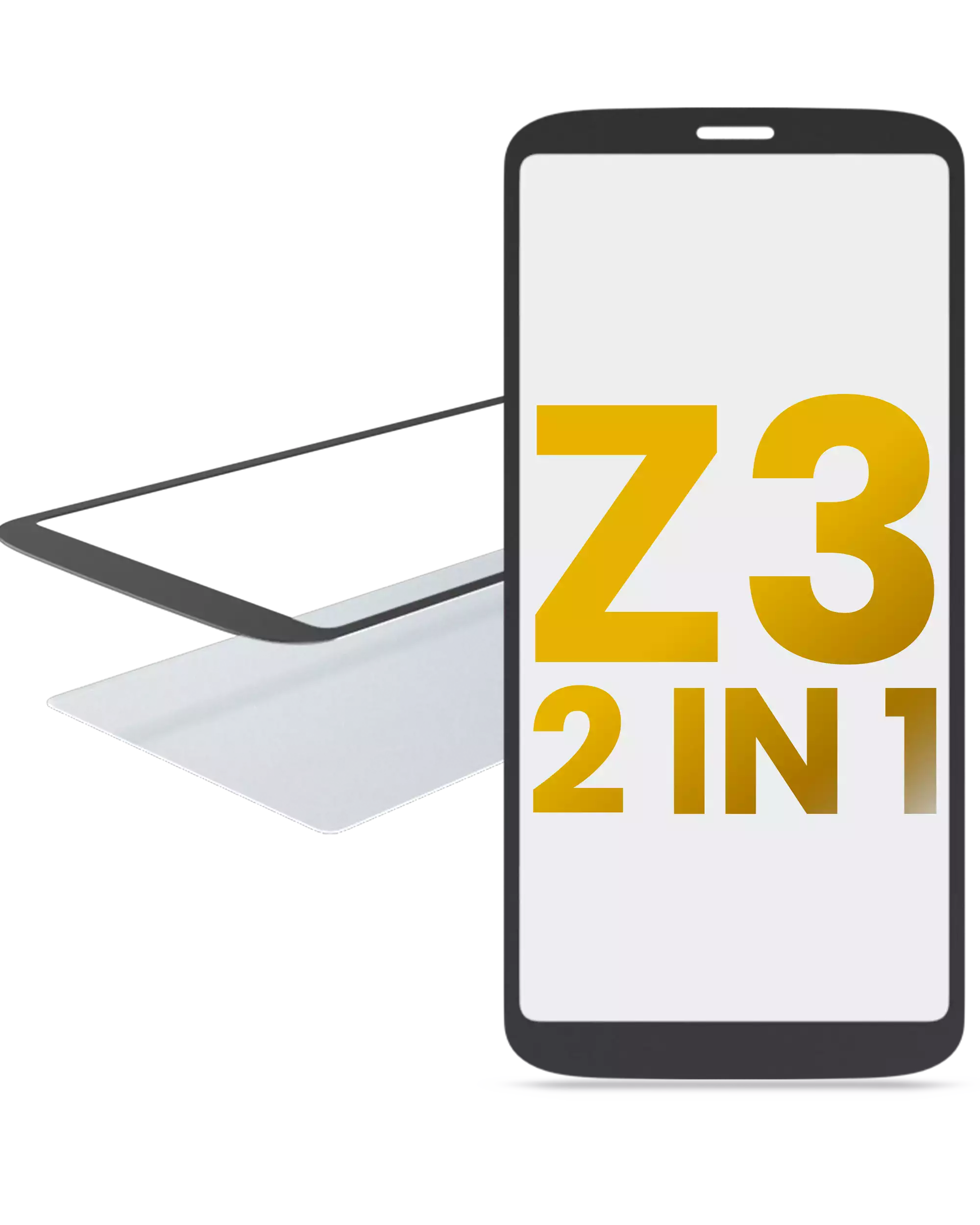 2-in-1 Front Glass with Pre-installed OCA for Motorola Moto Z3 (XT1929-17 / 2018)
