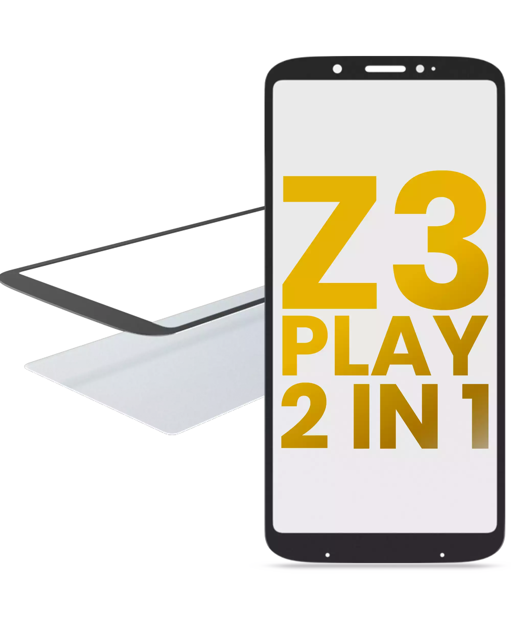 Frontglas mit OCA für Moto Z3 Play, Qualität A