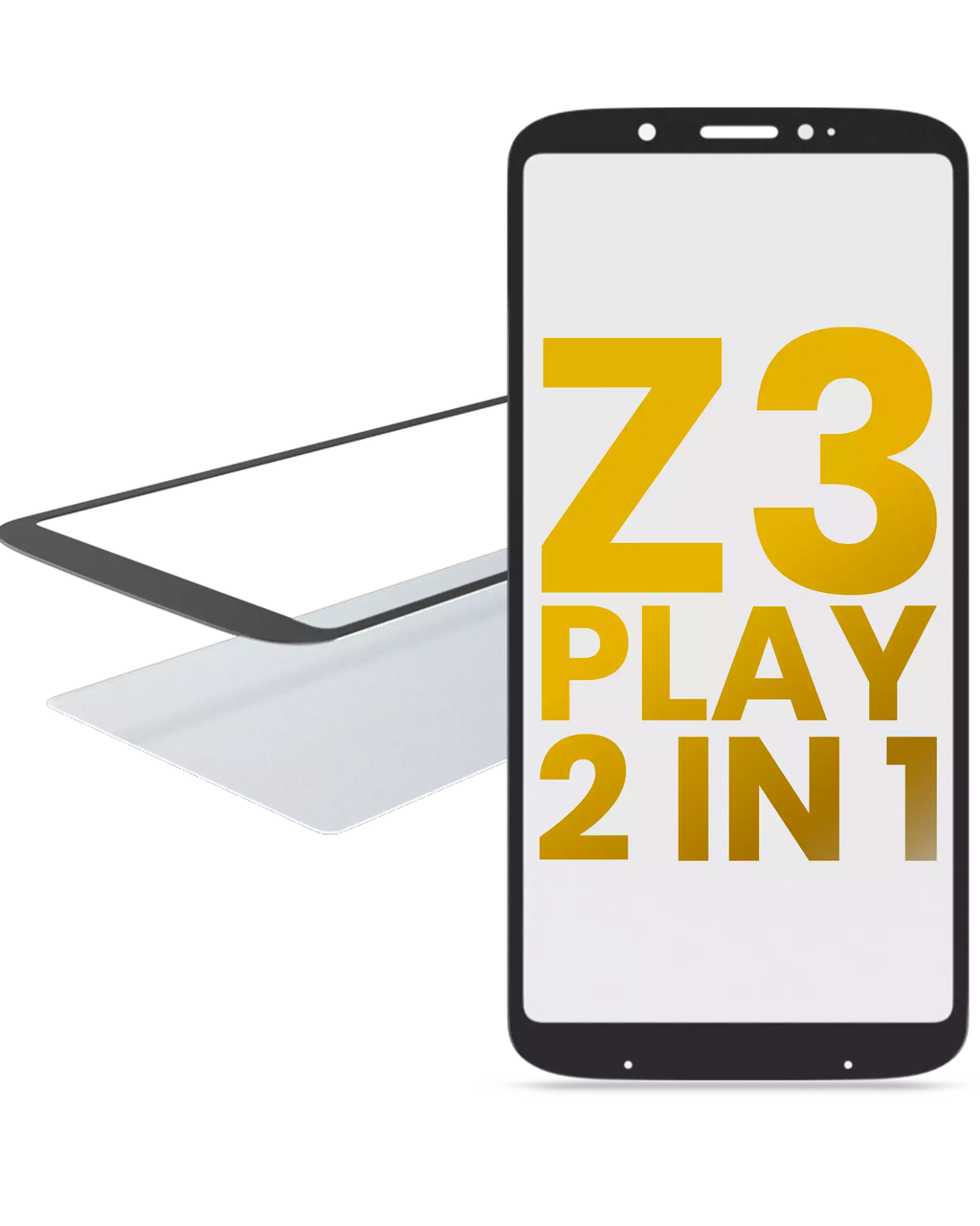 2-in-1 Front Glass with Pre-installed OCA for Motorola Moto Z3 Play (XT1929 / 2018)