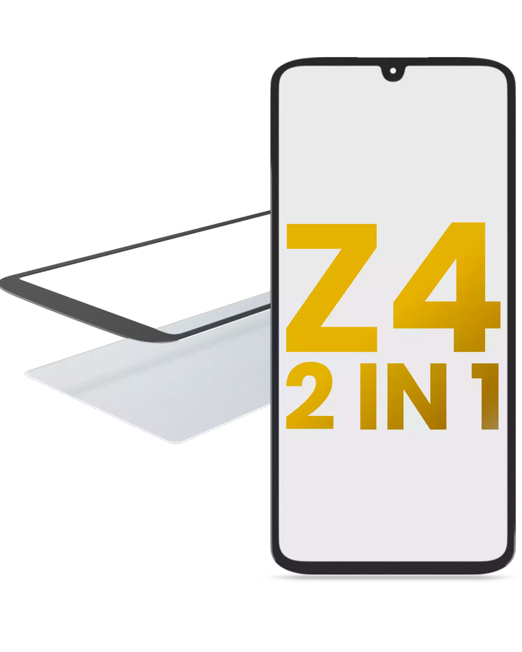 2-in-1 Front Glass with Pre-installed OCA for Motorola Moto Z4 (XT1980 / 2019)